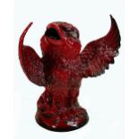 Kevin Francis Peggy Davies large Ruby Fusion comical grotesque bird ''The Pheonix'': Limited