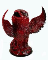 Kevin Francis Peggy Davies large Ruby Fusion comical grotesque bird ''The Pheonix'': Limited