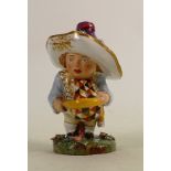 Derby Mansion house figure early 19th century: Red painted Derby mark, circa 1820-30's. Measures