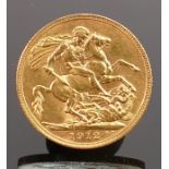 1912 Gold Full Sovereign: