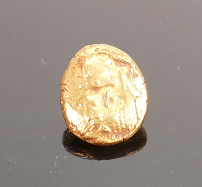 Mysia Kyzikos Electrum gold Stater coin: Weight 4.7g and measures 17mm approx.