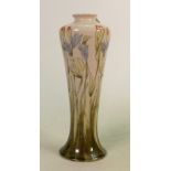 Cobridge Stoneware vase decorated with Freesias: Dated 2001, height 26cm.