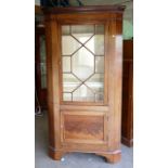 Mahogany Astragal glazed display cabinet: Height 182cm, width 88cm and depth 37cm.