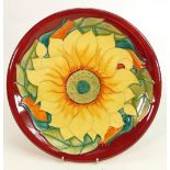 Moorcroft plate Inca pattern: Measures 23cm. With box. No damage or restoration.