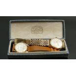 1960's Smiths 9ct Gold Everest watch: Presentation marks to rear (not running), together with Gold