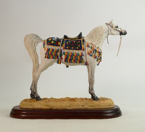 Large Border Fine Arts Arab Stallion A2016: Height 28cm, boxed. - Image 3 of 3