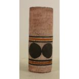 Cylindrical Troika Pottery vase: Height 14cm - signed to base (nip to base).