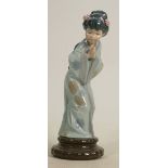 Lladro figure of a Geisha girl height 27cm: