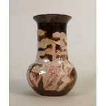 Lise B Moorcroft studio pottery vase Toadstool design: Lustre glazed, signed and dated 1992. 12cm