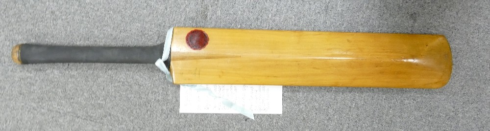 Sykes Don Bradman Autographed cricket bat: England V West Indies 1950 3rd test match at Trent - Image 4 of 6