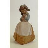 Lladro girl with rabbit height 21cm: