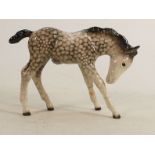 Beswick large Rocking Horse grey head down foal 947: (Both front legs re-stuck).