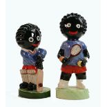 Carltonware large limited edition Golly figures to include Cricketer & Tennis Player: Height