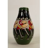 Moorcroft vase 12 Drummers Drumming: Designed by Kerry Goodwin 1st quality 13cm high.