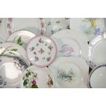 A collection of floral decorated tea ware including: Side plates, sandwich plates, milk jugs etc. (2