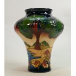 Moorcroft Evening Sky patterned vase: Height 20cm, dated 2003.