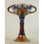 Early William Moorcroft Aurelian Ware twin handled chalice c.1897: