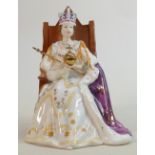 Royal Doulton limited edition figure Queen Elizabeth II at Coronation HN4476: Boxed with cert.