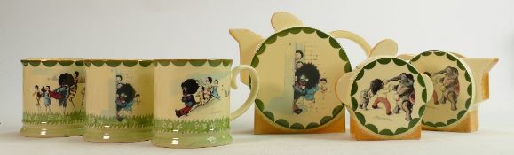 Carltonware Golly Circus Tea ware: 6 items.