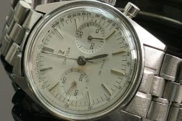 Omega stainless steel De ville Tachymetre: Gentleman's wristwatch c1970 with stainless steel Omega