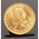 1958 Gold Full Sovereign: