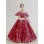 Royal Worcester for Compton & Woodhouse figure Queen Elizabeth the Queen Mother: Limited edition,