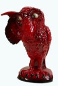Kevin Francis Peggy Davies large Ruby Fusion comical grotesque bird ''The Listener'': Limited