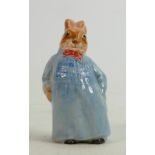 Royal Doulton rare Bunnykins original figure Reggie: Height 10.5cm. Good small restoration to back