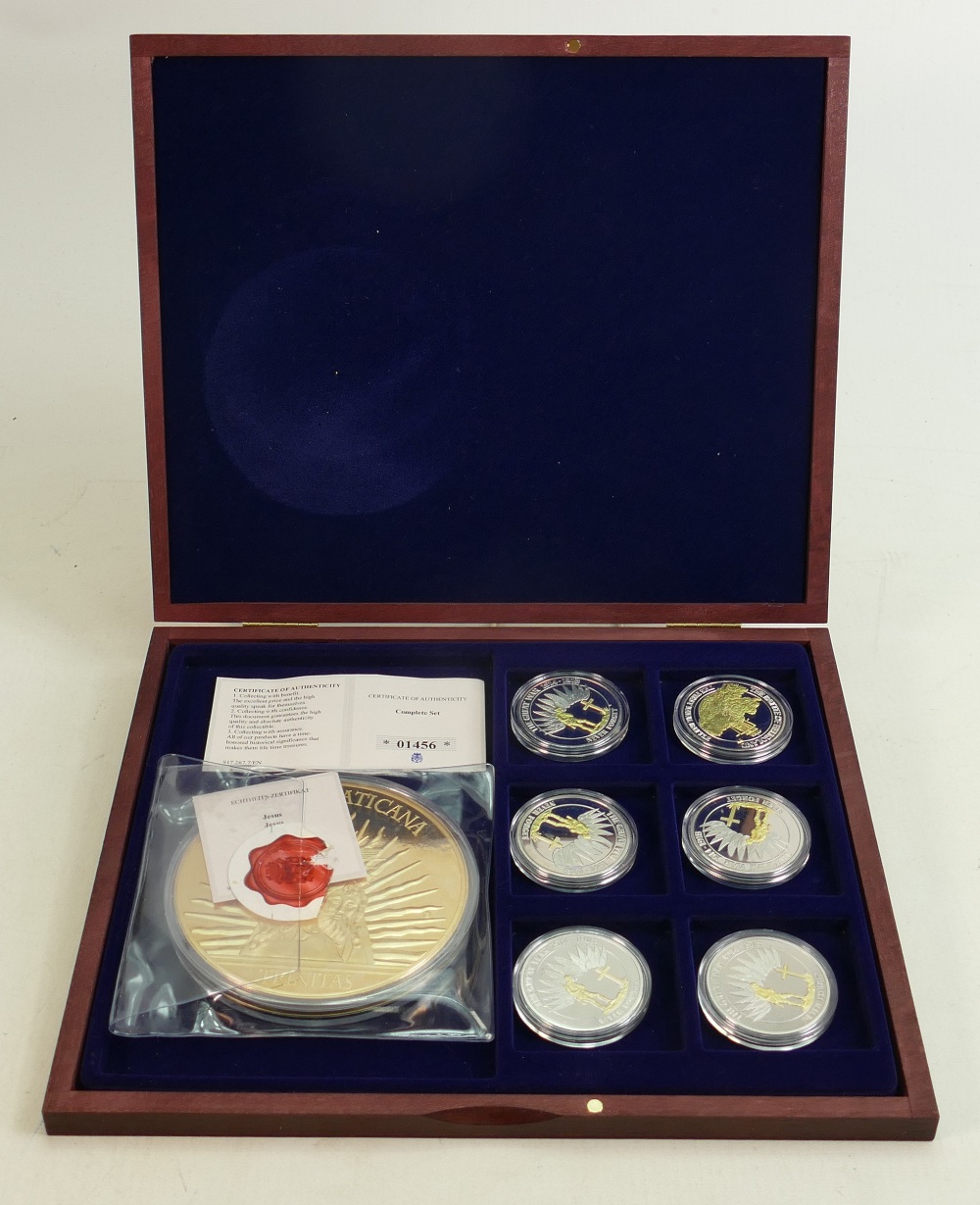 A collection of Windsor Mint set of proof coins: WWI Centenary collection, silver-plated set of 7