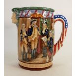 A rare Royal Doulton George Washington loving cup limited edition of 1000: With reportedly only