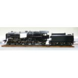 3.5" gauge live steam train locomotive BRITANNIA: Copper fire tube boiler with super heat elements,