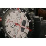 Vostok Benediktas Vanagas autographed gents wristwatch: Multifunctional Chronometer watch, with both