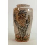 Cobridge Stoneware Andrew Hull Grotesque Bird vase: Height 24cm.