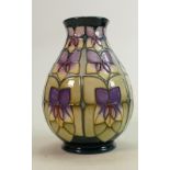 Moorcroft Violet trial vase: Dated 1999, height 20cm.