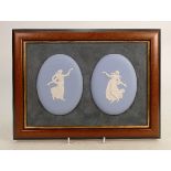 Wedgwood boxed Dancing Hours plaque: With cert, frame size 24cm x 32cm.