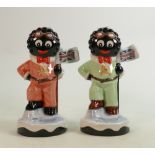 Carltonware large limited edition Golly figures to include Explorers & similar trial item: Height