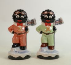 Carltonware large limited edition Golly figures to include Explorers & similar trial item: Height