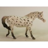 Beswick spotted walking pony 1516: (Good restoration to all legs & ears).