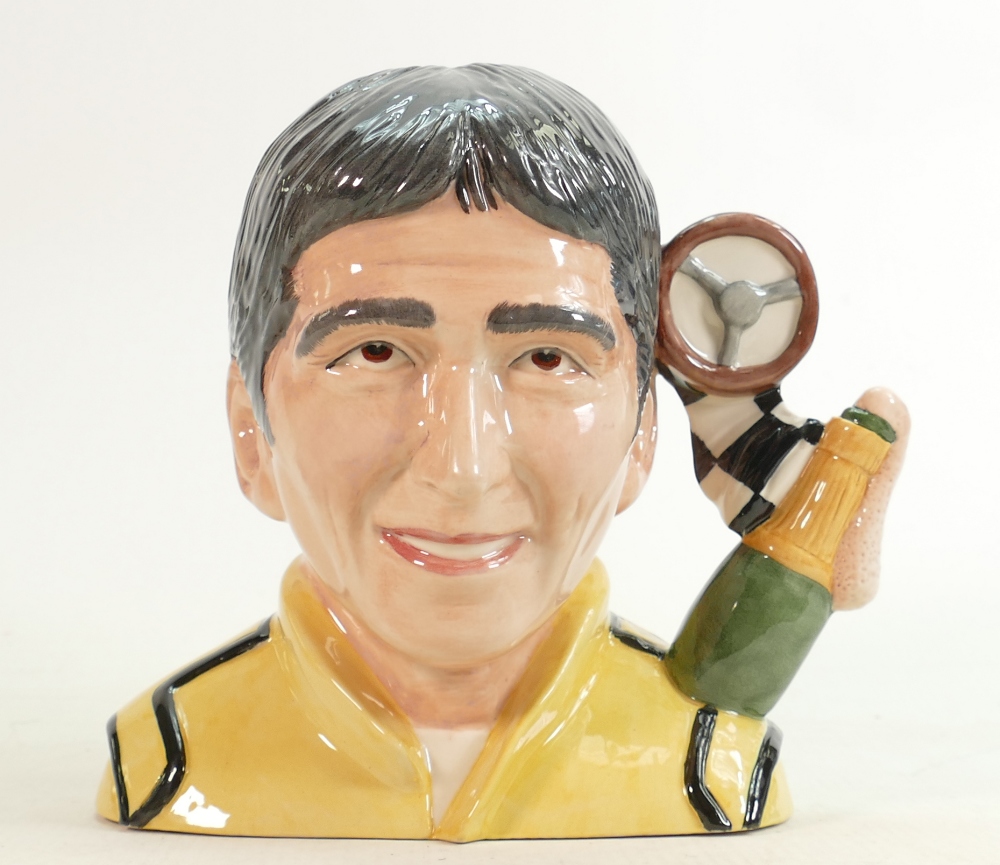 Carltonware large character jug Damon Hill: Limited edition 1/100.