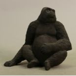 Wade World of Survival model of seated Gorilla: Height 15cm.