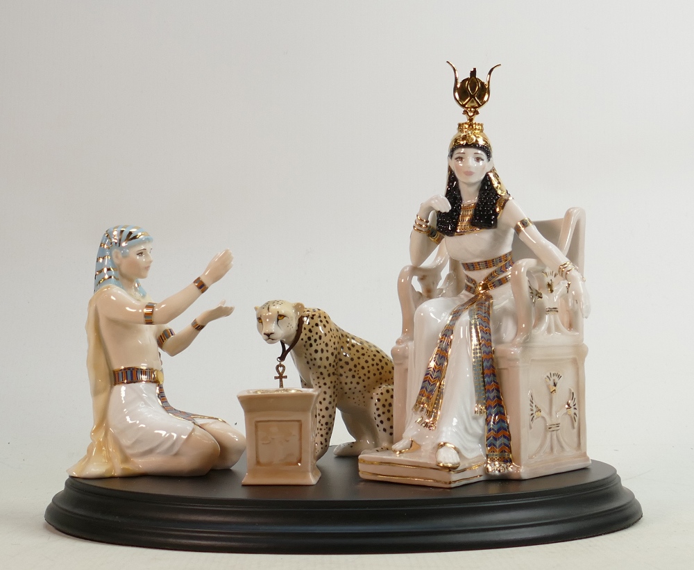 Royal Worcester limited edition figure group The Jewels of Cleopatra: Boxed with certificate &