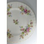 Royal Albert Moss Rose patterned tea and dinner ware: To include tea set, tureens, and dinner