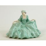 Royal Doulton figure Polly Peachum: Painted in a green colourway, impressed date for 1923.