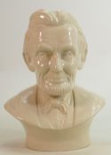 Large Kevin Francis Creamware bust of Abraham Lincoln: Limited edition, height 30cm.