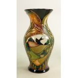 Moorcroft vase Landscape Medley pattern: With box. Measuring 23cm x 12cm. No damage or restoration.