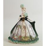 Large Coalport limited edition figure Four Season: Height 29cm, boxed with cert.