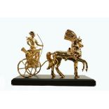 Compton & Woodhouse pewter figure group The Golden Chariot of Tutankhamen: Limited edition boxed