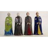 A collection of Wade prototype colourway Dracula figures: All painted in different colours, h.