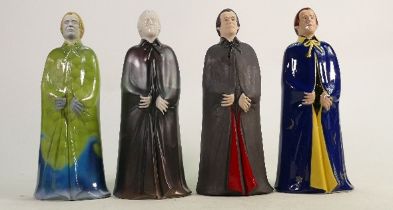 A collection of Wade prototype colourway Dracula figures: All painted in different colours, h.