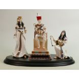 Royal Worcester limited edition figure group The Lion of Rameses: Boxed with certificate and stand.